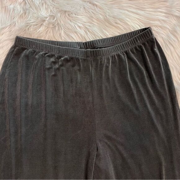 Chicos Travelers pants Silver Shine Gray size 3 (16 XL) Flowy Elastic Waist - Picture 2 of 5